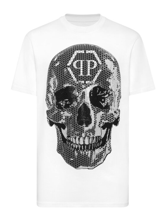 PHILIPP PLEIN PHILIPP PLEIN T-shirt 27083 Bianco Regular Fit