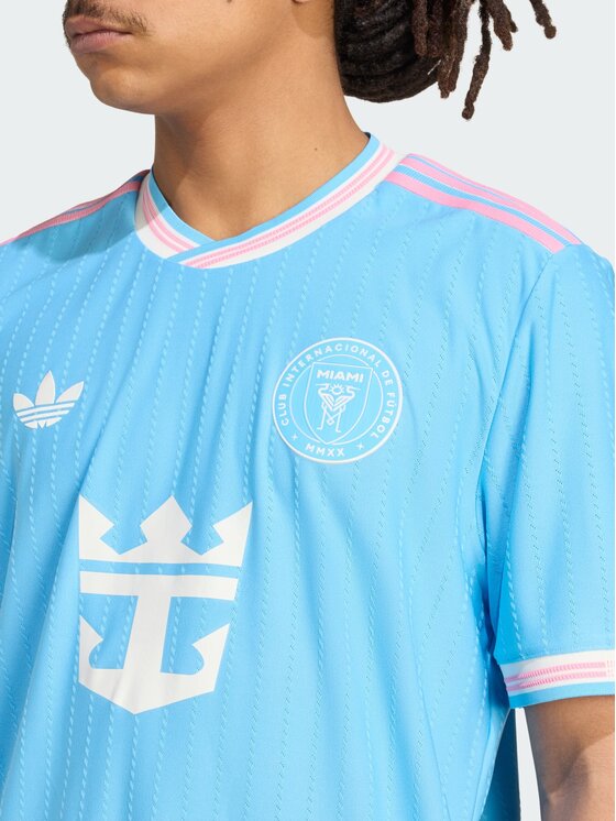adidas adidas Koszulka techniczna Inter Miami CF 25/26 Third Authentic Jersey Błękitny Slim Fit