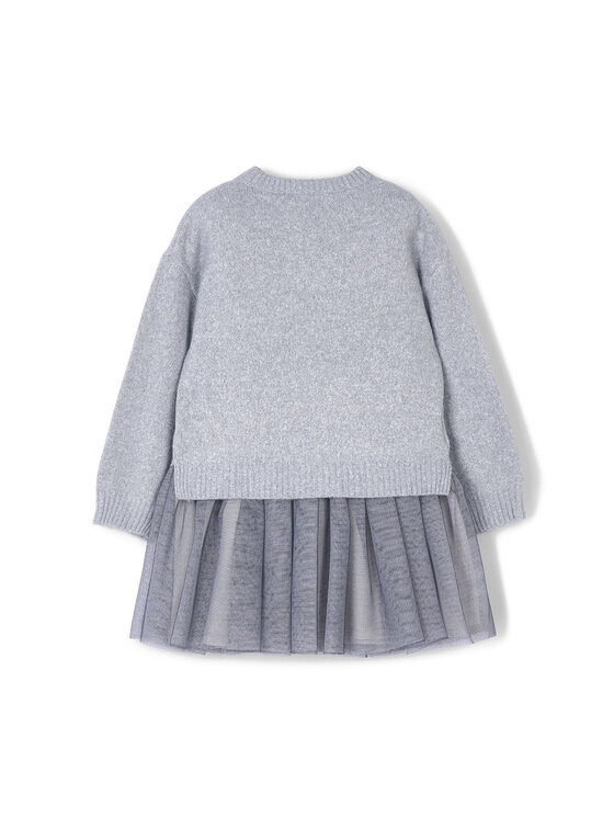 Mayoral Mayoral Rochie tricotată 4918 Gri Regular Fit