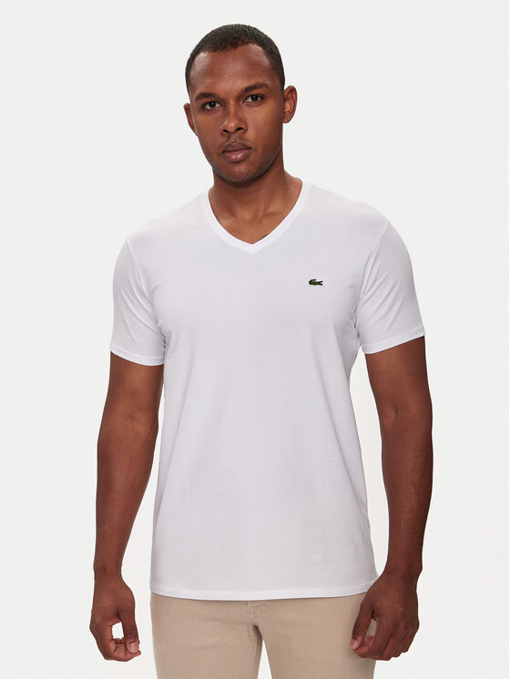 Lacoste Lacoste Majica TH0999 Bela Regular Fit