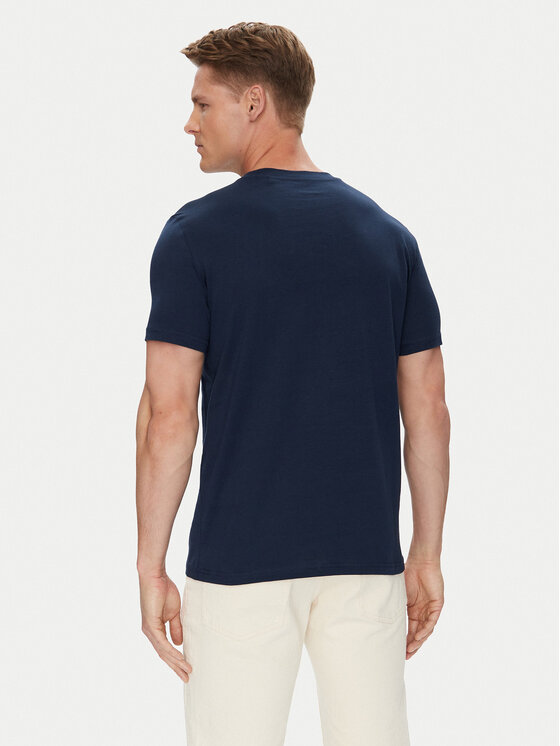 Mustang Mustang T-Shirt Austin 1016483 Dunkelblau Regular Fit
