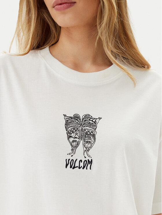 Volcom Volcom T-Shirt Alix 3 B3512507 Biały Oversize