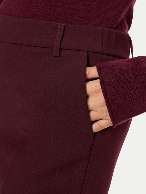 Tatuum Tatuum Hlače iz tkanine Laurania 2 T2422.140B Bordo rdeča Straight Fit
