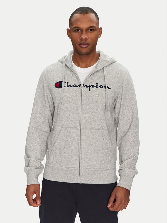 Champion Mikina 220728 Sivá Slim Fit