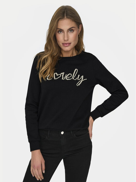 ONLY ONLY Μπλούζα Amy 15331042 Μαύρο Regular Fit