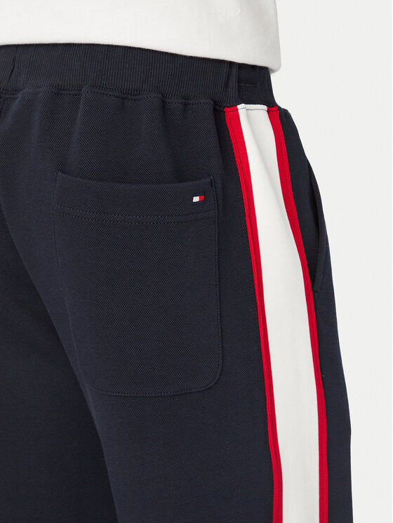 Tommy Hilfiger Tommy Hilfiger Παντελόνι φόρμας Pique MW0MW44995 Σκούρο μπλε Regular Fit