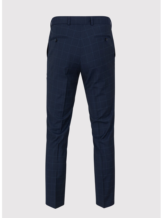 Pako Lorente Pako Lorente Spodnie garniturowe P23SP-6G-021 Granatowy Slim Fit