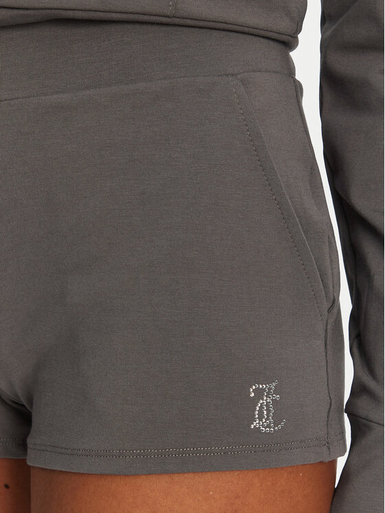 Juicy Couture Juicy Couture Pantaloni scurți sport JCWHS125312 Gri Loose Fit