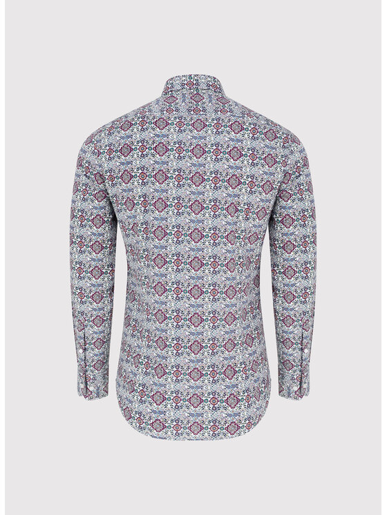 Pako Lorente Pako Lorente Koszula P26WF-1X-008 Bordowy Slim Fit