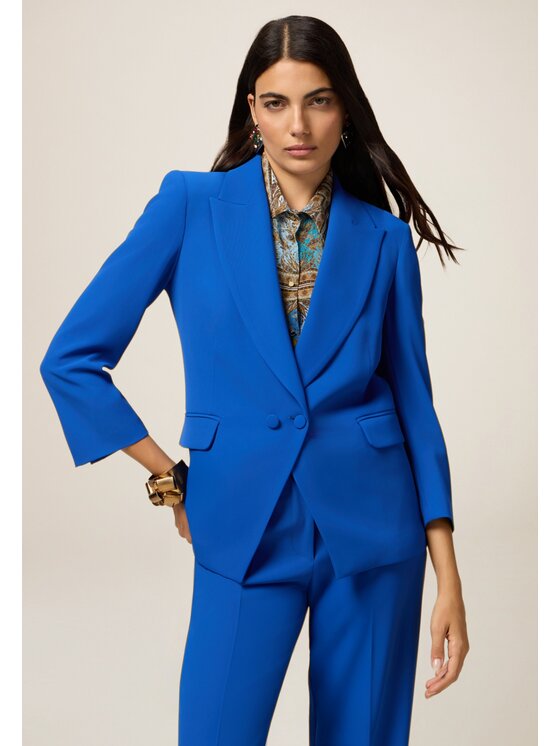 Oltre Oltre Giacca di transizione Q815R004635N024 Blu Slim Fit