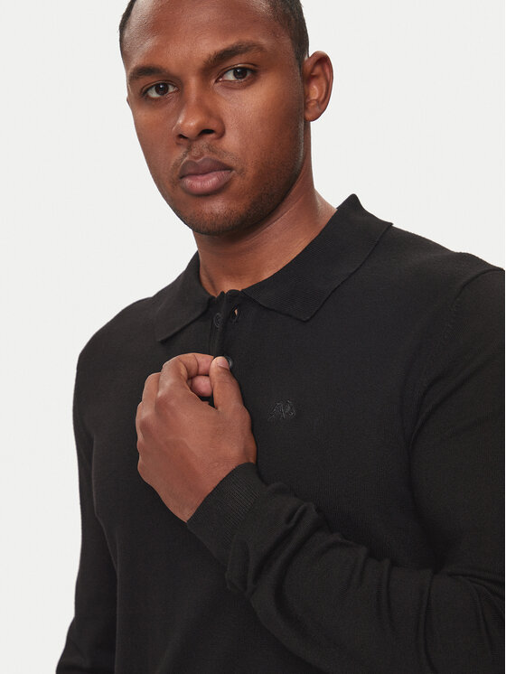Lindbergh Lindbergh Polokošile 30-800144 Černá Regular Fit