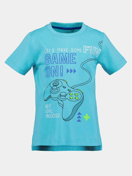 Blue Seven Blue Seven Marškinėlių ir šortų komplektas 826027 X Mėlyna Regular Fit