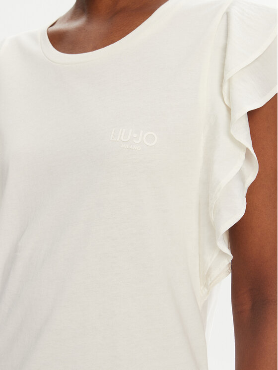 Liu Jo Sport Liu Jo Sport Тишърт TA5178 J5904 Бял Regular Fit