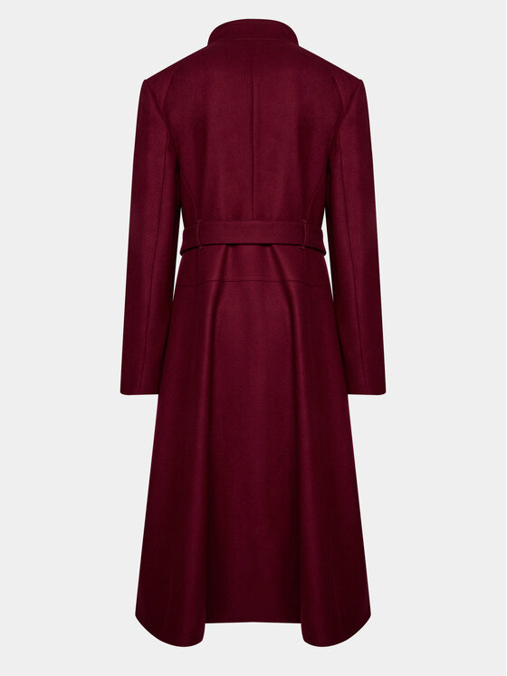 Ted Baker Ted Baker Vuneni kaput Roseika 272477 Tamnocrvena Regular Fit