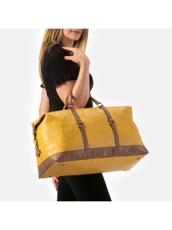Herling Herling Borsa da viaggio Favrier Giallo
