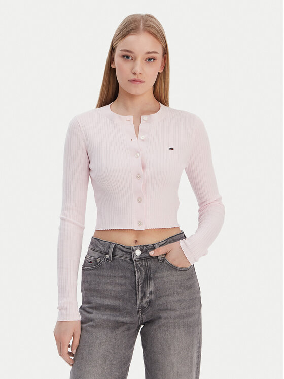 Tommy Jeans Cardigan DW0DW22023 Roz Slim Fit