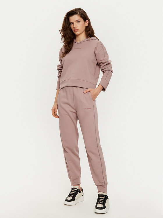 Calvin Klein Calvin Klein Bluza Hoodie 000QS7261E Beżowy Regular Fit