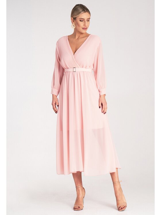 FIGL FIGL Sukienka koktajlowa M1141 Różowy Feminine Fit