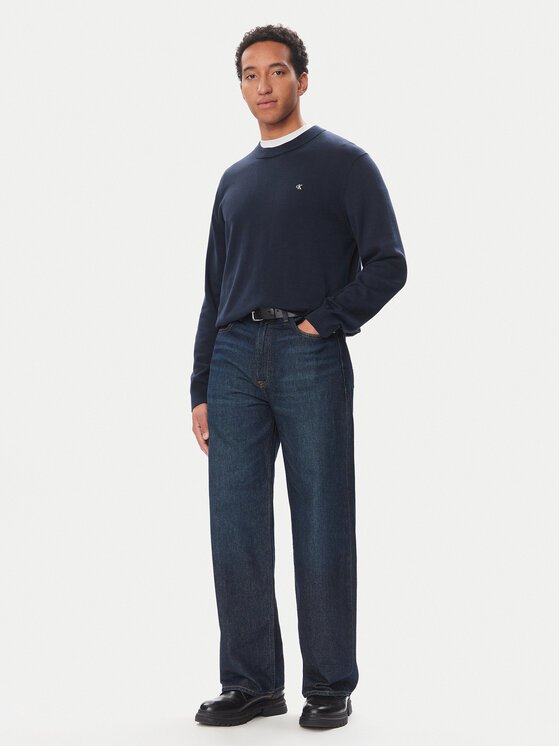 Calvin Klein Jeans Calvin Klein Jeans Džemper LV04RH325G Tamnoplava Regular Fit