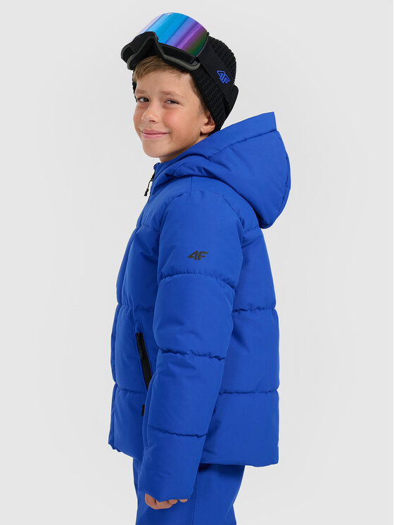4F 4F Kurtka narciarska BASIC SKI Niebieski Regular Fit