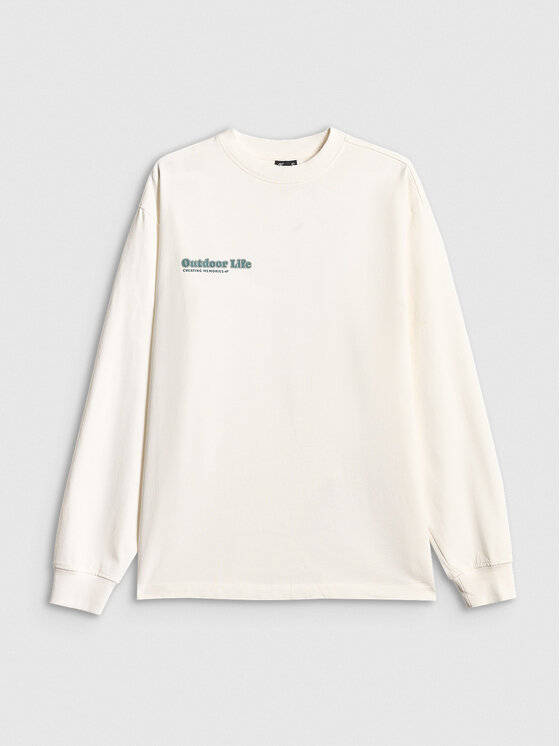 4F 4F Bluza CAMP Biały Regular Fit