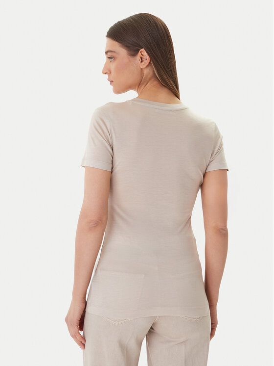 Guess Guess Футболка W5GP31 KCSX2 Бежевий Classic Fit