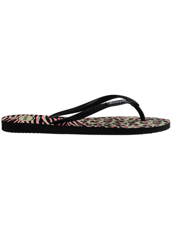 Havaianas Havaianas Παντόφλες HAVAIANAS Ciabatta Donna Hav. Slim Animals Mix 4147964.0006 Nero Μαύρο