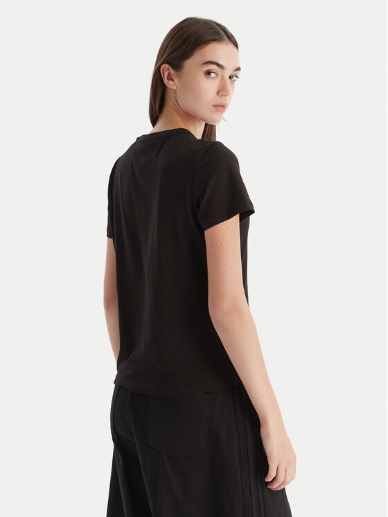 Tommy Jeans Tommy Jeans Tricou Linear DW0DW21964 Negru Regular Fit