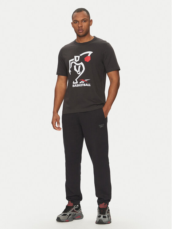 Reebok Reebok Póló 100218839 Fekete Regular Fit