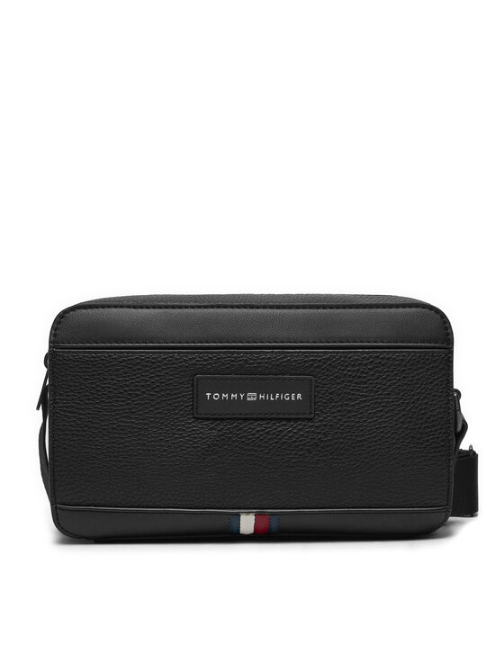 Geantă crossover Tommy Hilfiger Th Business Ew Reporter AM0AM12709 Negru