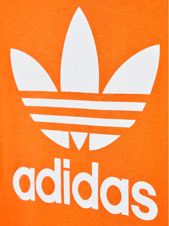 adidas adidas T-särk Trefoil HK7514 Oranž Regular Fit