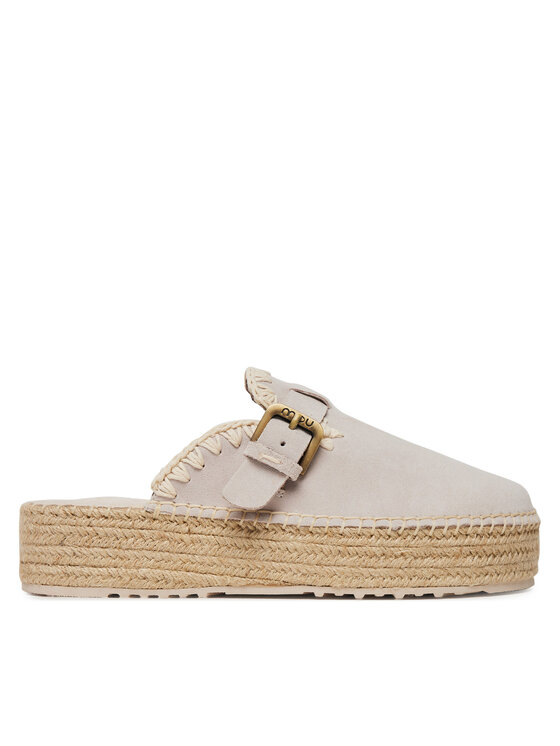 Mou Mou Espadrile Jute clog plain MU.SW641000A Gri