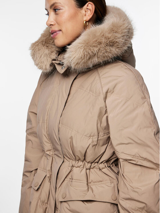 YAS YAS Pernata jakna 26031384 Bež Regular Fit