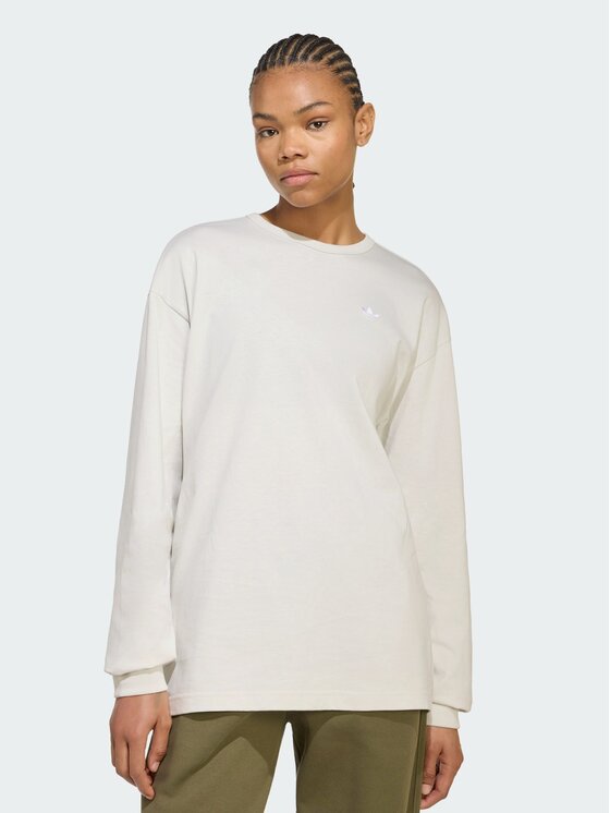 adidas adidas Sweter 165625 Kremowy Oversize