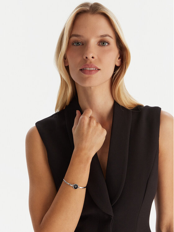 Marc Jacobs Marc Jacobs Brățară The Button Hinge Bracelet 2R4JBR001J34 Argintiu