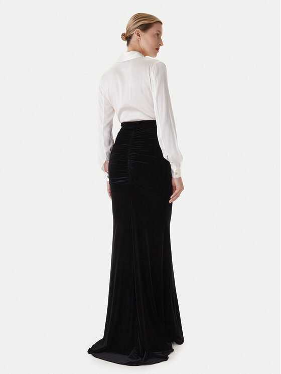 Elisabetta Franchi Elisabetta Franchi Večerní šaty AB-R46-57E2-V100 Bílá Regular Fit