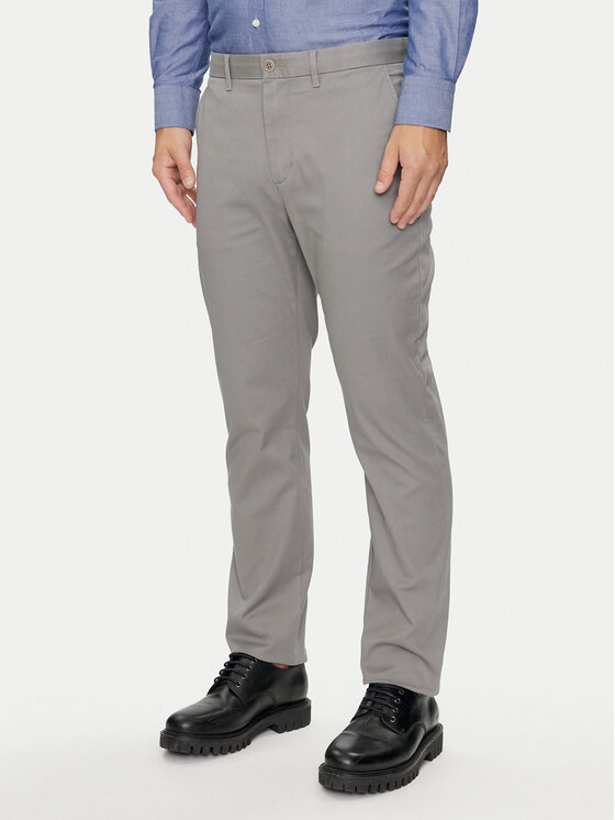 Tommy Hilfiger Tommy Hilfiger Chino kalhoty Denton MW0MW25964 Šedá Straight Fit