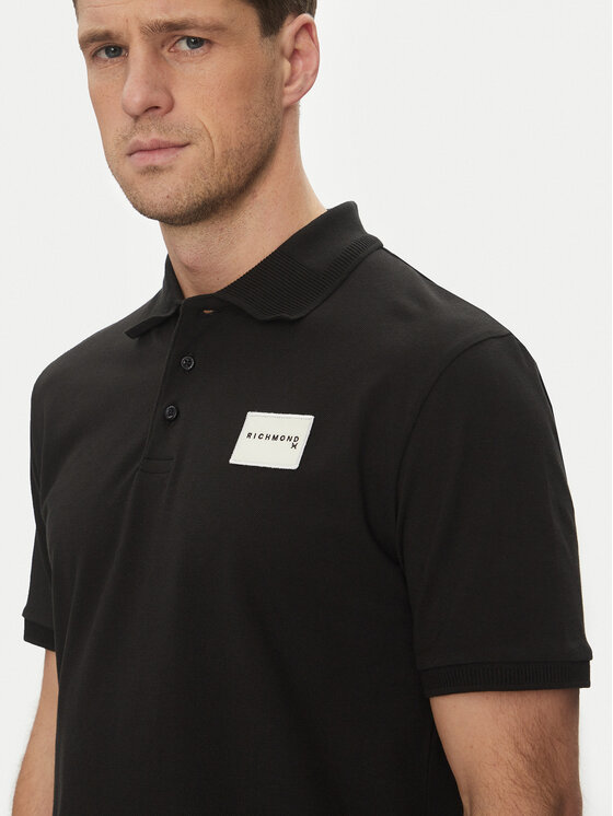 Richmond X Richmond X Polo majica UMP25170PO Črna Regular Fit