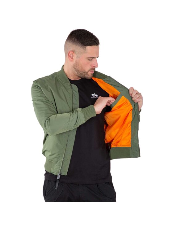 Alpha Industries Alpha Industries Kurtka bomber AI.191103-01-4XL Zielony Slim Fit