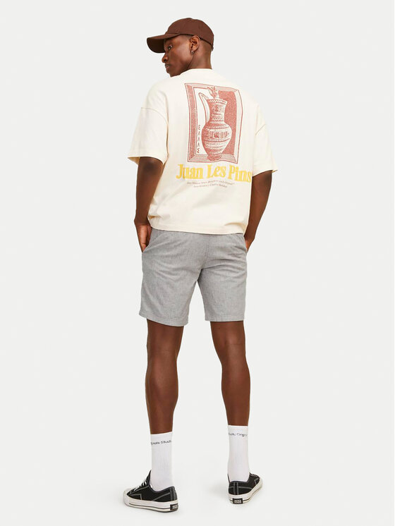 Jack & Jones Jack & Jones Pantalon scurți din material Jpstdave 12229629 Gri Regular Fit