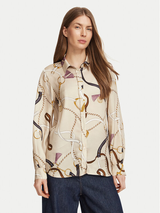 Marella Marella Hemd 2625116102200 Creme Regular Fit
