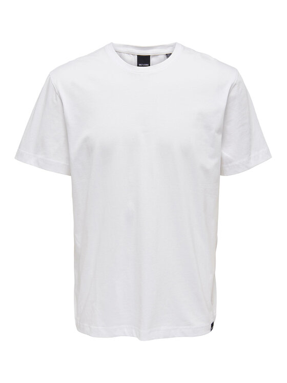 Only & Sons Only & Sons T-shirt 22025208 Bijela Regular Fit