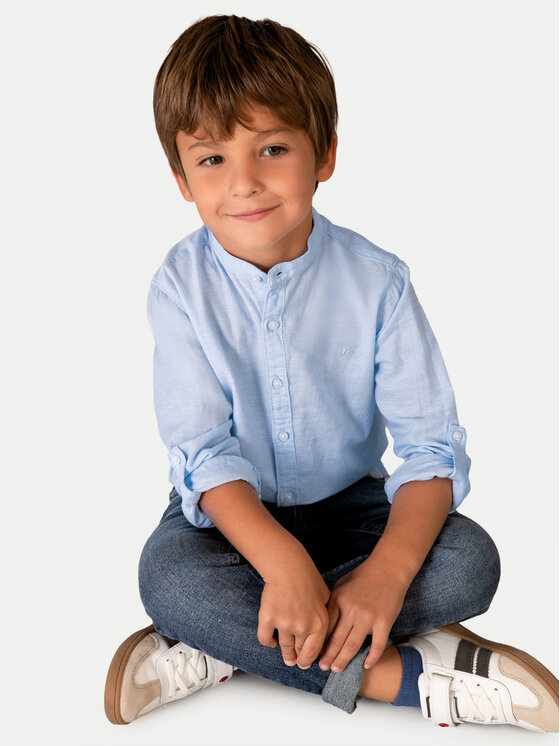 Mayoral Mayoral Πουκάμισο 3118 Γαλάζιο Regular Fit