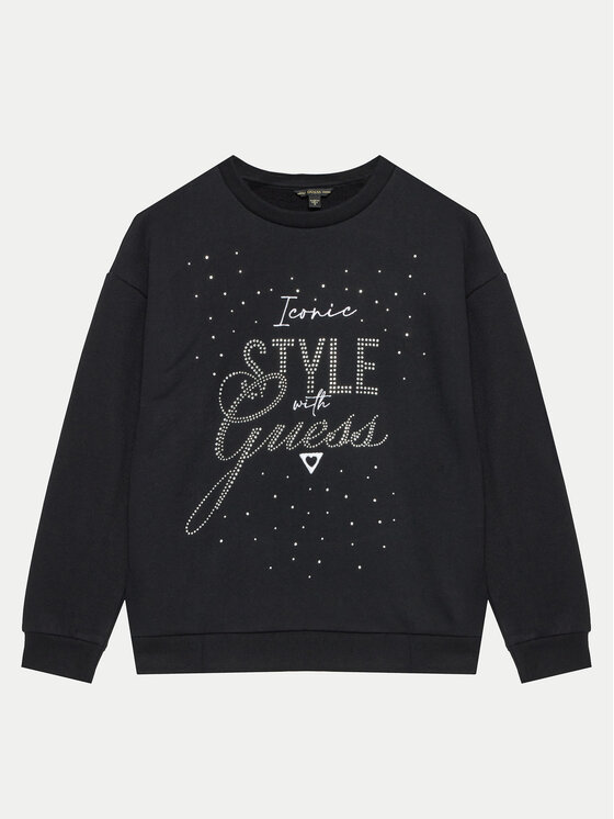 Guess Guess Sweatshirt J4BQ05 KAV34 Schwarz Regular Fit