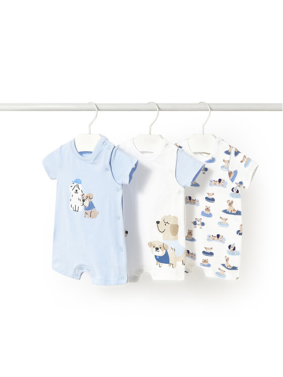 Mayoral Set di 3 tutine romper 1798 Multicolore, taglia : 2_4M