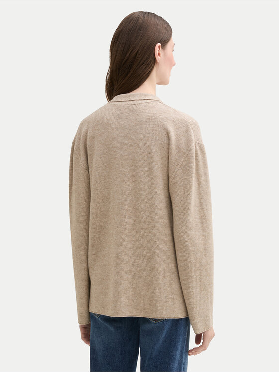 Tom Tailor Tom Tailor Kardigan 1042994 Bež Regular Fit