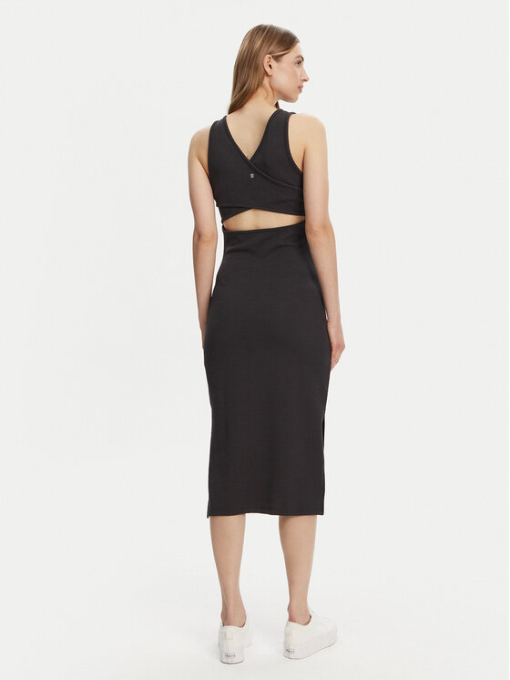 Roxy Roxy Sukienka letnia ERJKD03512 Szary Regular Fit