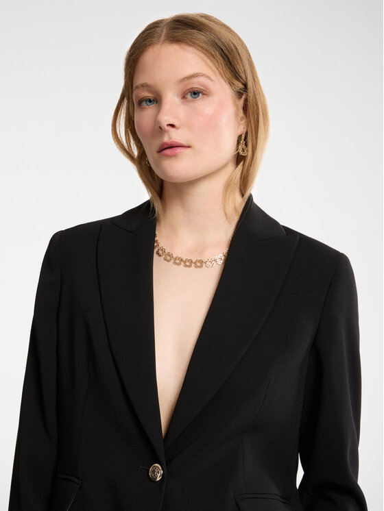 Elena Mirò Elena Mirò Giacca di transizione Q126P000059N050 Nero Regular Fit