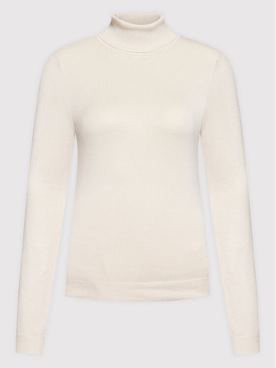 Vero Moda Vero Moda Rollkragenpullover Glory 10231630 Écru Slim Fit