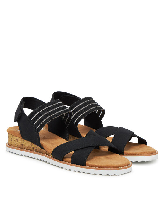Skechers Skechers Sandalen BOBS Desert Kiss-Shore Enough 114130/BLK Schwarz